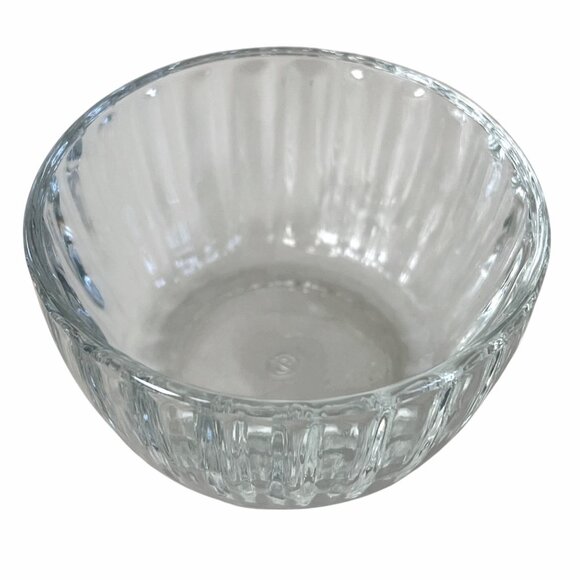 Vintage LB Italy Trinket Box Raised Rose Lid Pressed Clear Glass Vanity Jar EUC - Picture 3 of 11